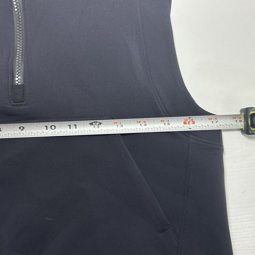 Lululemon Re-form 1/4 Zip Black Hooded Vest Jacket Women's Size 4 Hooded - Picture 7 of 9